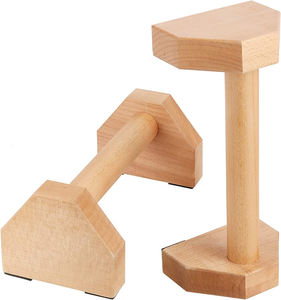 Logo personalizado grabado madera maciza paraleletes barras paralelas soporte push-up SIDA estilo ruso ejercicio soporte ruso - Product Image 2