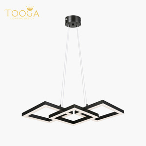 Custom Handmade <b>Modern</b> Luxury Brass Linear LED Chandelier for Dining Room Living Room <b>Kitchen</b> Island Bedroom Villa Hotel OEM ODM - Product Image 1