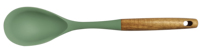 Nouvel ensemble d'ustensiles de cuisine 6 pièces en silicone avec manche en bois – Louche, pince, spatule, fouet – Robuste, sans BPA, qualité alimentaire – Cadeau idéal pour la cuisine