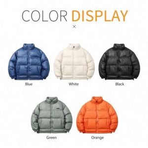 Men's Warm Custom Logo Black Winter Puff Outerwear Outdoor Men Bubble Puffer <b>Jacket</b> - Product Image 2