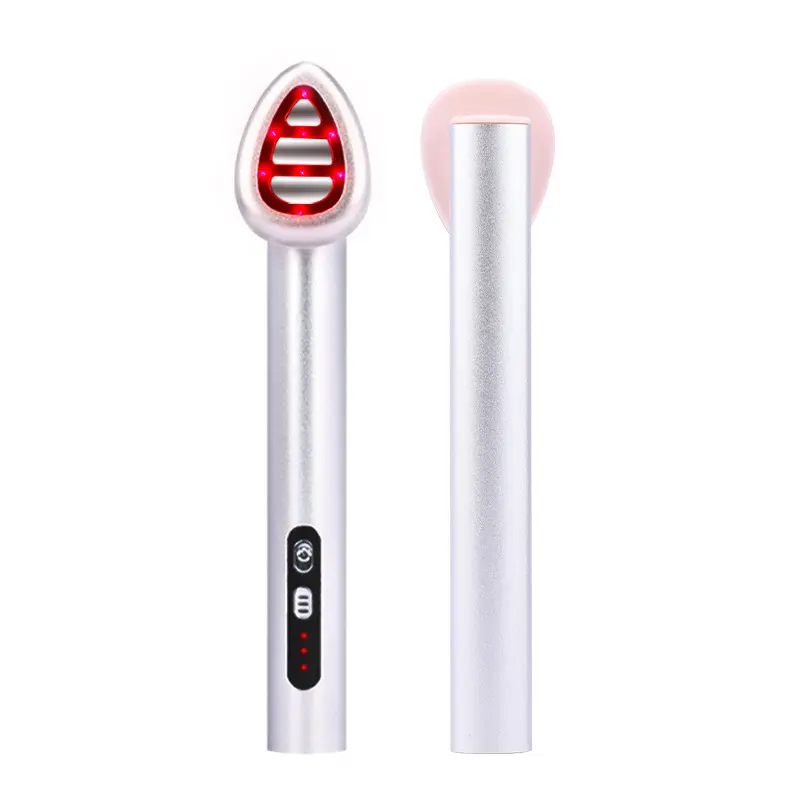 New Beauty Products 2024 7 In 1 Rechargeable Ems Red Light Therapy Skin Care Tool Eye Massage Stick Facial Eye Massager Wand