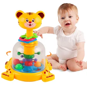 Hot-Selling Draaitafel Spel Baby Educatief Speelgoed Spinner En Pers Speelgoed Voor Vroege Educatie Cartoon Speelgoed Baby