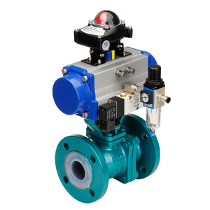 Hat-92d Oem วาล์วแบบหมุนสองทิศทางพร้อมลูกบอลฟลูออรีน Wcb Q41f46 Dn50f05/f07 Base - Product Image 2