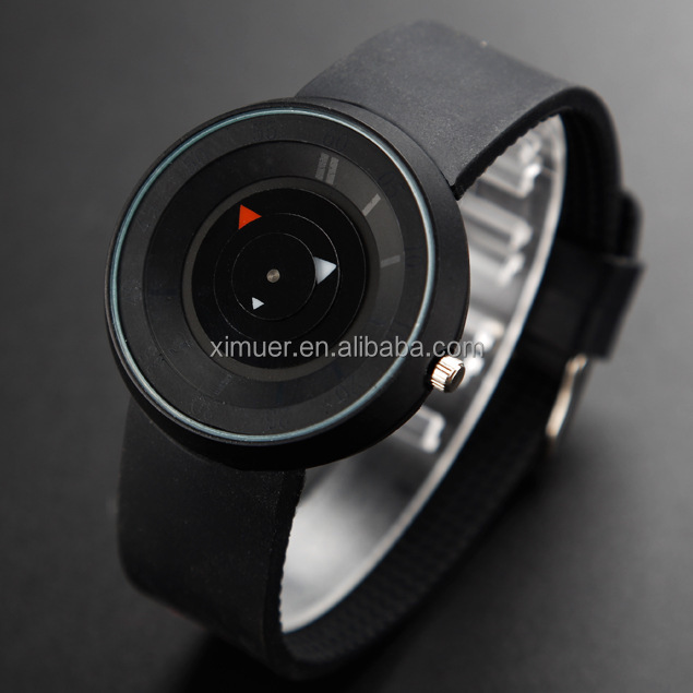 Unique Design Luxury Simple Dial Alloy Case Silicone Wrist Watches Fashion Casual Analog Sports Women Men Quartz Watches