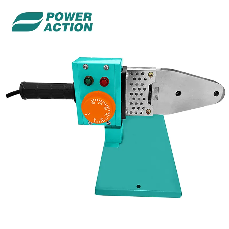 Power Action 800W eléctrico PPR PVC PB PE agua tubo de plástico máquina de soldadura por calor
