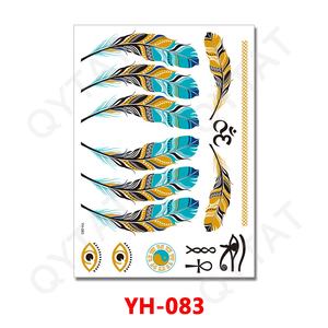 Tatouage temporaire imperméable, faux <span class=keywords><strong>Flash</strong></span> métallique sur feuille d'argent et or, 1 pièce - Product Image 2