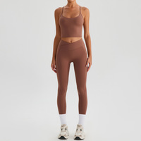 Ensembles de yoga et de fitness pour femmes, 6 pièces, à séchage rapide, respirants, avec logo personnalisé, sensation seconde peau, coupe ajustée, taille haute en V, haute élasticité