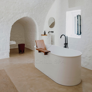 Hachillsp's New Design Oval Stainless Steel Outdoor Soaking Tub Wooden Spa Accessories Painted <strong>Ice</strong> Bath Tub Option <strong>Ice</strong> <strong>Bucket</strong> - Product Image 6