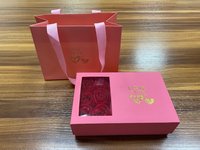Boîtes à fleurs en velours personnalisables, emballage en carton pour colliers, cadeaux de mariage et de la Saint-Valentin