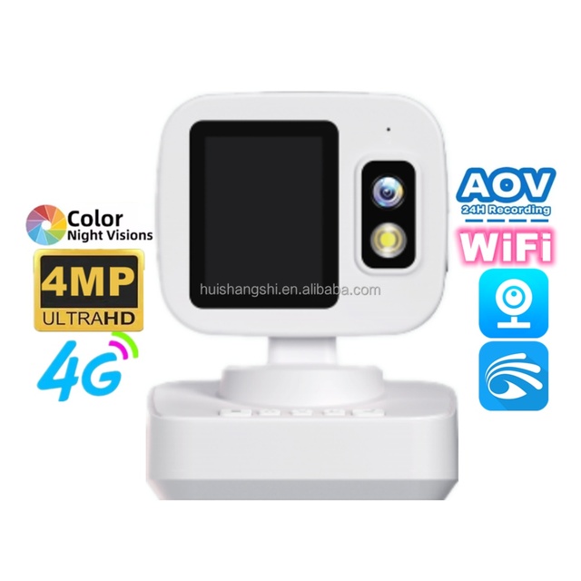 Security Outdoor Wireless Bullet CCTV Surveillance 4G Sim Network Baby Cameras AOV V380 PTZ IP 4MP HD Cloud Baby Monitor Outdoor