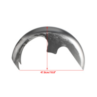 Pare-boue avant large en acier brut modifié, prêt à la peinture, pour Harley Touring Bagger jante 26 pouces 1996-2023