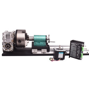 LIHAN Rotation Axis 4th Rotary <b>Table</b> 3-jaw Chuck Turntable for <b>Router</b> Woodworking Engraving Rotary Axis - Product Image 3