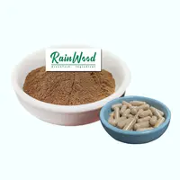 Rainwood 공급 영지 버섯 캡슐 10%-50% 다당류 영지 lingzhi 버섯 최고의 가격