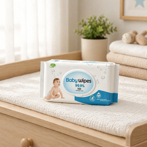 <span class=keywords><strong>Toallitas</strong></span> Húmedas <span class=keywords><strong>para</strong></span> Bebé Ecológicas, Orgánicas y Naturales, Material No Tejido, Etiquetas Privadas Personalizadas, Extra Suaves, Sin Perfume, 60 <span class=keywords><strong>Toallitas</strong></span> - Product Image 1