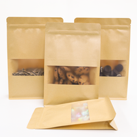 Emballage thermique personnalisé en PE refermable stockage de riz logo personnalisé sac debout en papier kraft alimentaire Doypack