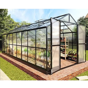 Fabricant chinois serre <span class=keywords><strong>d</strong></span>'<span class=keywords><strong>hiver</strong></span> <span class=keywords><strong>plantes</strong></span> fleur maison verte ensemble serre en verre commerciale <span class=keywords><strong>pour</strong></span> jardin <span class=keywords><strong>extérieur</strong></span> arrière-cour - Product Image 1
