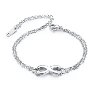 Classic Stainless Steel Bracelet Fancy Chain Bracelet For Girls Adjustable Bracelet Party Jewelry