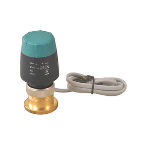 Vanne solénoïde thermostatique intelligente normalement fermée avec actionneur électrique pour <span class=keywords><strong>chauffage</strong></span> au sol hydronique et unités de ventilo-convecteurs - Product Image 1