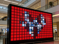 Affichage numérique personnalisable à haute luminosité signalisation LED pour les centres commerciaux magasins de détail-écran publicitaire LED étiré voitures
