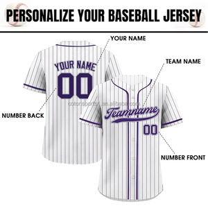 Maillot de baseball en maille à séchage rapide imprimé par transfert thermique et brodé, uniformes pour adultes, Mexique, polyester, grande taille, été - Product Image 2