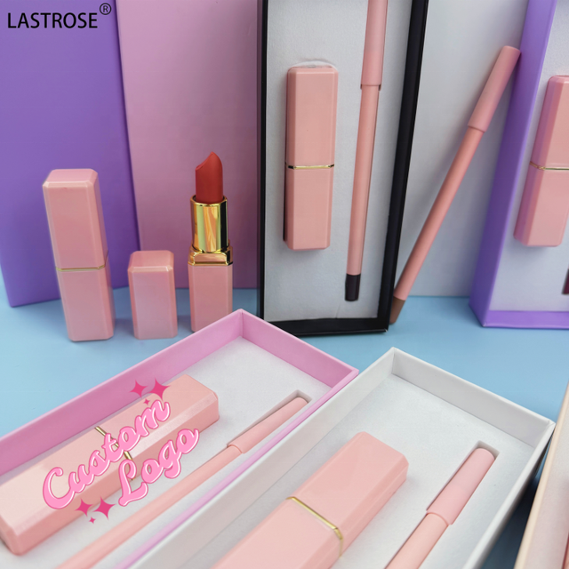 Wholesale Long-Lasting Waterproof Matte Lipstick and Lip Liner Kit Makeup Lip Combo