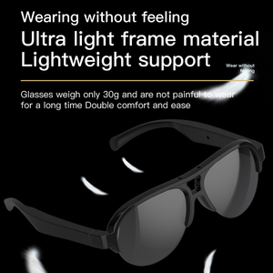 F08 Smart Glasses lingua AI traduttore senza fili Anti-blu protezione UV di controllo vocale occhiali da sole Gaming Meeting auricolare - Product Image 3