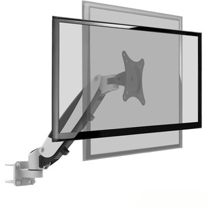 Bras de moniteur simple en aluminium blanc avec ressort à gaz, <span class=keywords><strong>pivotant</strong></span> à 360 degrés, <span class=keywords><strong>support</strong></span> de moniteur LCD réglable - Product Image 5