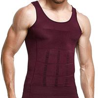 S-SHAPER Débardeur Sculptant Élastique en Maille pour Homme, Sans Coutures, Compression, Sous-vêtement de Base, Amincissant, Effet Musculaire, Gaine Amincissante
