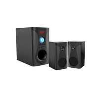 Sistema de Altavoces Multimedia Profesional 2.1 con Subwoofer de Sonido Envolvente, Audio USB Inteligente FM, Caja de Sonido para Cine en Casa para PC y TV