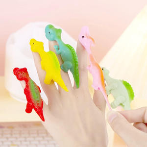 Jouet à presser en silicone TPR pour les doigts, <span class=keywords><strong>dinosaure</strong></span> mini, forme d'oiseau turc fantaisie, anti-stress, pour la relaxation et <span class=keywords><strong>le</strong></span> développement des compétences créatives, amusant et collant pour la muraille - Product Image 1