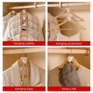 4Pcs Plastic Carabiners Space Saving <b>Hangers</b> Cascading <b>Clothes</b> <b>Hanger</b> <b>Connector</b> <b>Hooks</b> for Bedroom - Product Image 4