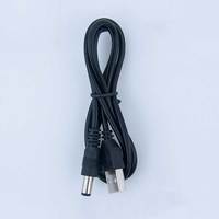 Kabel Daya USB ke DC Cantell CA-DC515 5V 1m USB Male ke Konektor Barrel 5.5mm 2 Inti Tembaga Industri PVC