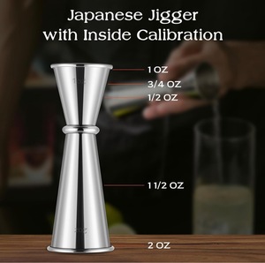 Nouvel ensemble de shaker à cocktails de style Boston en acier inoxydable, 4 pièces, <span class=keywords><strong>kit</strong></span> de mélange de cocktails en trois sections - Product Image 3