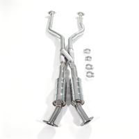 Système d'échappement haute performance GFC/For 2014-2025 Lexus IS500 RCF GSF 5.0L V8 avec tube en Z central en acier inoxydable 304 et résonateur