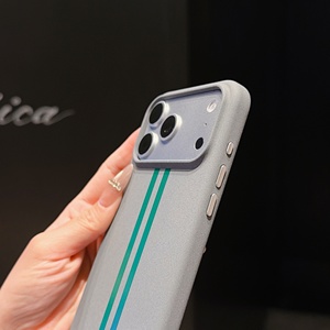 เคสโทรศัพท์มือถือแบบแม่เหล็กเนื้อทราย ป้องกันกล้องเต็มรูปแบบ 360 องศา ผลิตจากวัสดุ TPU+PC สำหรับ iPhone 17 Pro Max - Product Image 2