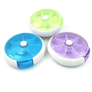 Estuche Giratorio de Plástico con 7 Compartimentos para Almacenamiento de Tabletas, Portátil, para Viajes, Dulces, Caramelos, Pastillas, Colorido - Product Image 2