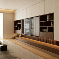 Elegante Mueble para TV de Lujo Ligero, Diseño Personalizado, Multi-Estilo, Panel Ecológico, Conjunto Completo para el Hogar