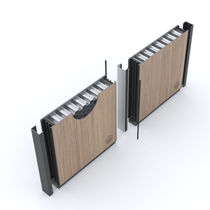 Chống Cháy Hạt Gỗ Tư Nhân Modular Kim Loại Tường Nhà Văn Phòng Phân Vùng Nhà Sản Xuất - Product Image 1