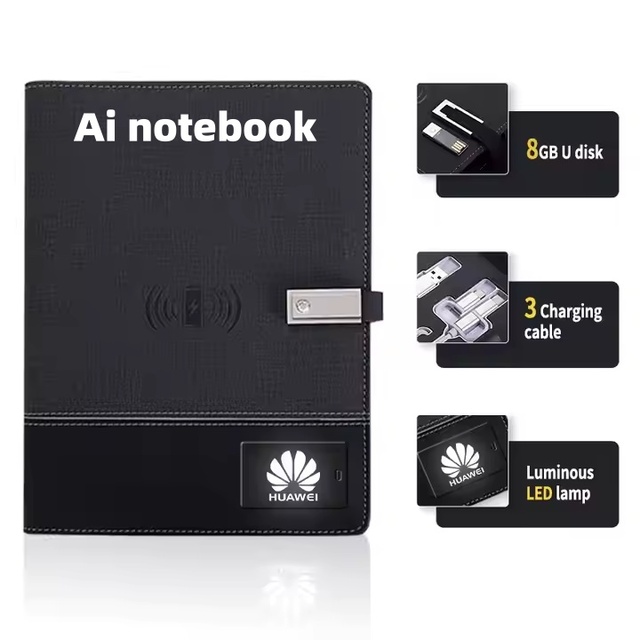 Ai Smart Notebook for Office Meetings Multifunction Digital Notebook with Recording Playback Speaker Features Business Gift