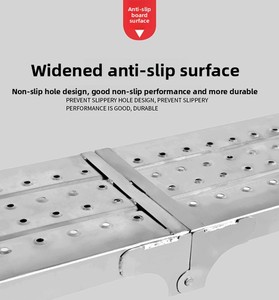 הדום מתקפל כפול תמיכה מחוזק מתכוונן מפלדה, עיצוב תלת מימדי, כושר נשיאה 250 ק\\\"ג, גובה הרמה 1.5 מטר - יצרן - Product Image 5