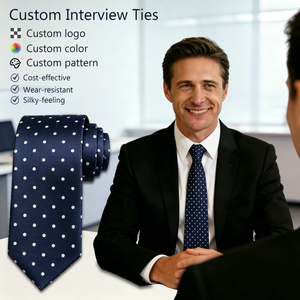 <span class=keywords><strong>Corbata</strong></span> de Poliéster Clásica y Duradera con Diseño de Puntos/Rayas, Ideal para Entrevistas Profesionales, Alta Calidad, para Principiantes en la Carrera, Ropa Formal de Negocios - Product Image 1