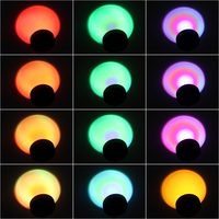 Lampe de projection LED intelligente moderne en aluminium pour salle de bain, 16 couleurs, DIY, écologique, CRI 95, dimmable, ambiance selfie, effet coucher de soleil