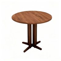 Ensemble de salle à manger commercial de style naturel et doux, table en bois de bistrot et chaises assorties pour restaurant, café, salon de thé