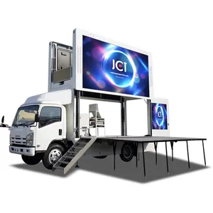 Publicité de camion mobile LED, écran led pour une publicité de voiture, affichage led en couleur