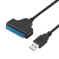 Cable convertidor de adaptador de disco duro USB 3,0 SATA 3,0 III de alta velocidad 20cm PVC para disco duro HDD/SSD de 2,5 pulgadas para ordenadores