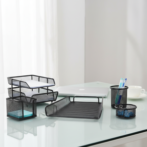 Set di Cancelleria in Rete Metallica da 6 Pezzi per Scuola e Ufficio, Nuovo Arrivo Personalizzato 2026 - Product Image 2