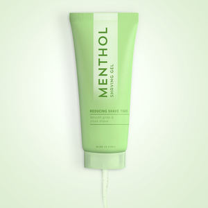 Gel de mentol con logotipo personalizado para refrescar la piel, afeitado de barba para hombres, gel de afeitado hidratante y suavizante para peluquero para hombres - Product Image 3