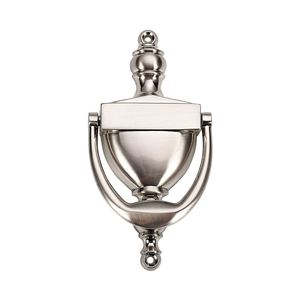 WEKIS 6-5/16" Bright Brass Door Knocker Steel Front Door Hardware Modern Durable Zinc Alloy Soundproof Home Hotel Screw - Product Image 1