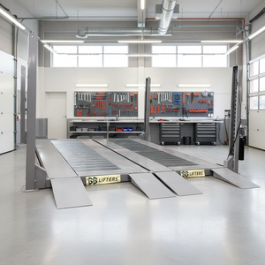 PFP40ยกรถแบบ4เสาระบบไฮดรอลิกกว้างสองชั้นระบบยกเชือกลวดอุปกรณ์จอดรถรุ่นใหม่2000 - Product Image 1