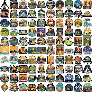 Adesivi Impermeabili DIY per Decorazione Retrò con Cartoni Animati, Campeggio, Graffiti, Chitarra, Quaderni e Valigie - Product Image 5